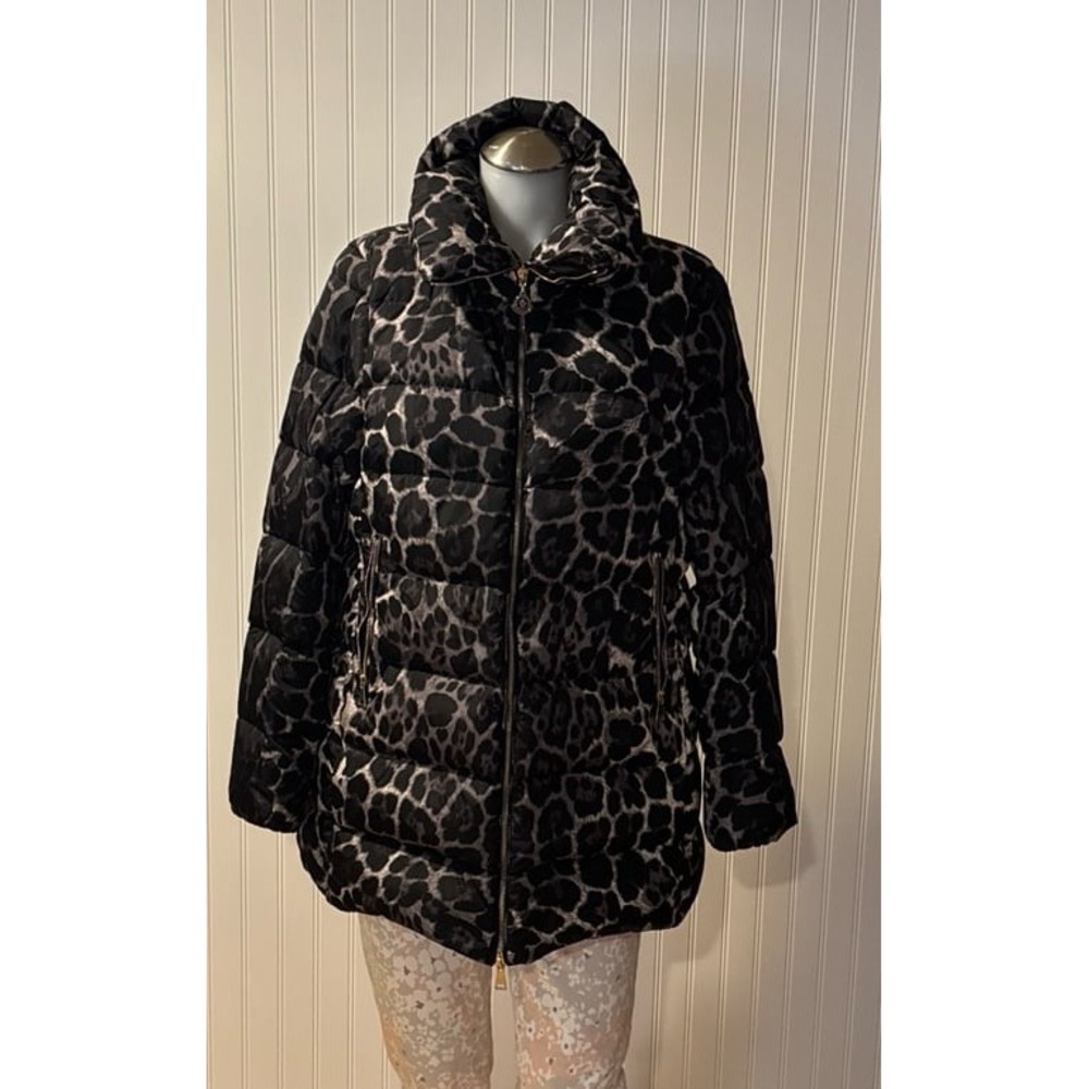 Moncler Torcelle Animal Print Puffer Coat